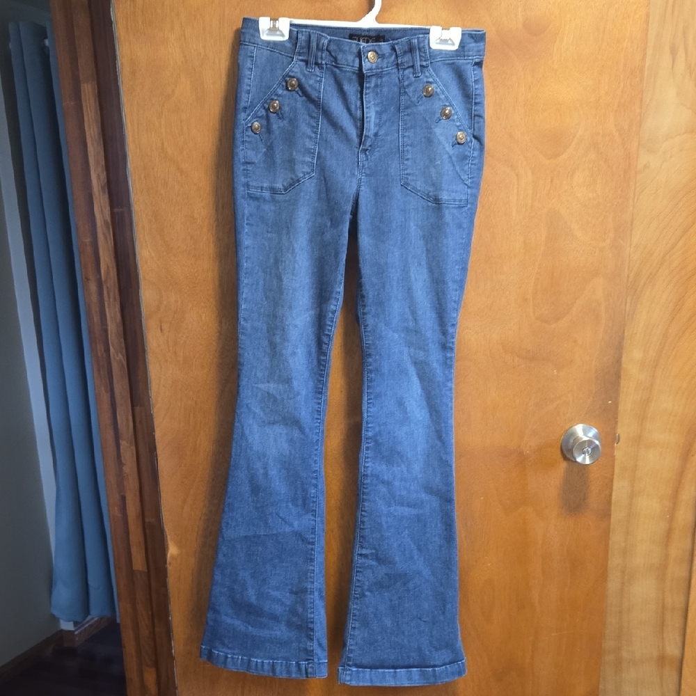 Suede Flare Jeans 29